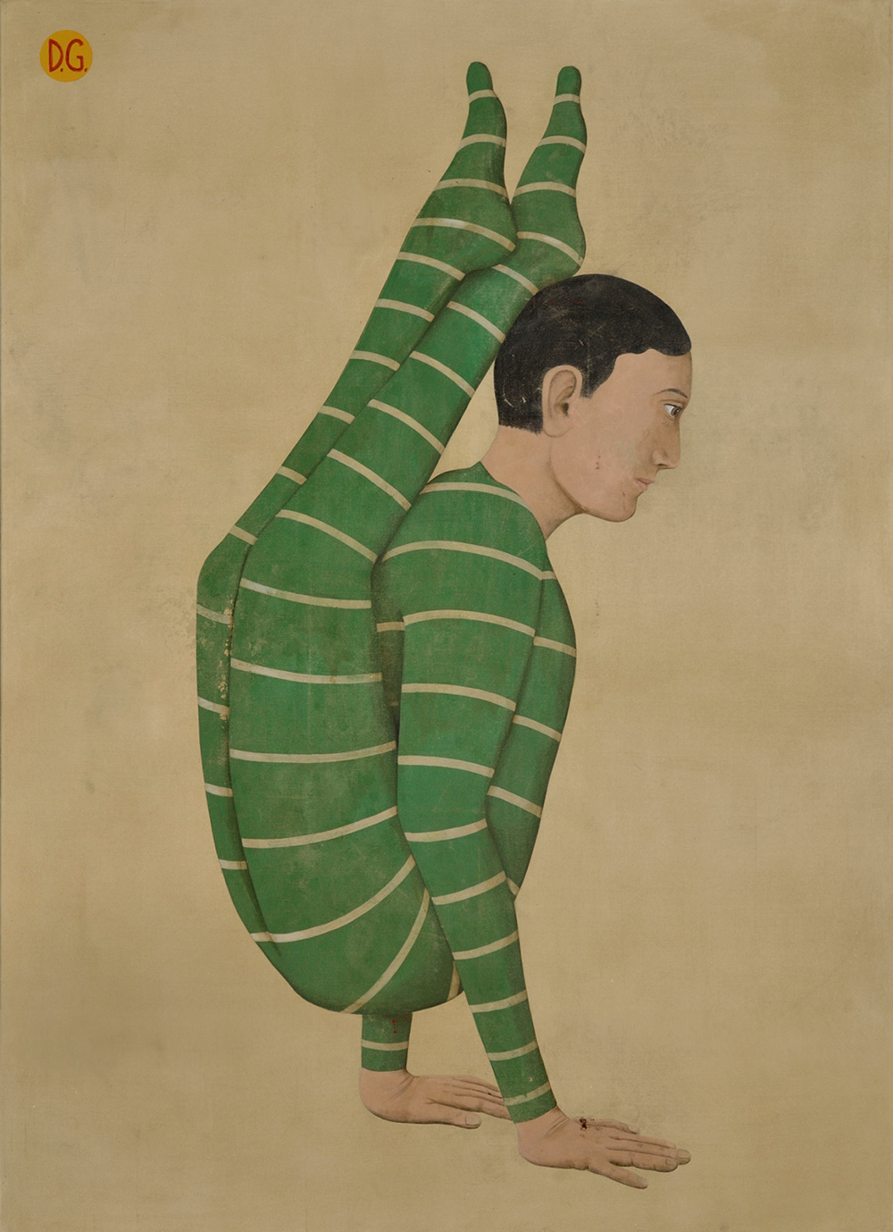  Acróbata verde Acrílico sobre lienzo / 210 x 152 cm / 2016