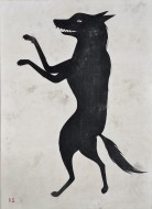 Lobo número 1  Acrílico sobre lienzo / 210 x 152 cm / 2016