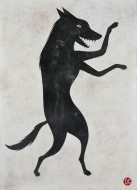 Lobo número 2  Acrílico sobre lienzo / 210 x 152 cm / 2016