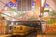 Estación de Subterráneo "Las Heras"Línea H Mosaico Veneciano / 470 m2 / Av. Las Heras y Pueyrredón, Buenos Aires, Argentina.